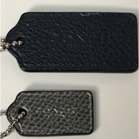 2Pc COACH Leather Hang Tags ♥️ - Picture 1 of 17